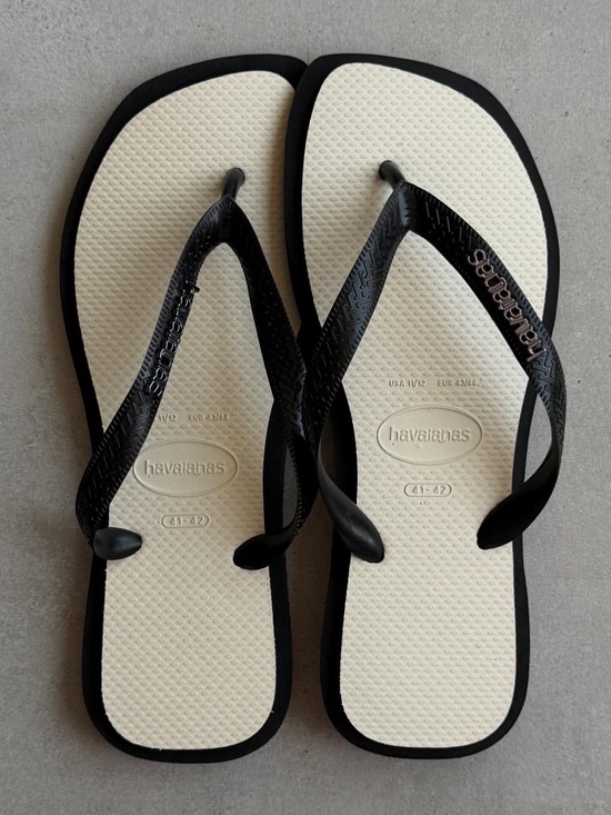 Havaianas Shoes - Havaianas Womens Square Fusion Thong Flip Flop Sandals Size 11/12 NWT